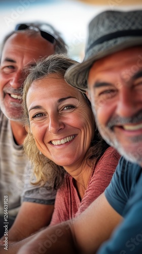 A heartwarming portrait of a happy family group