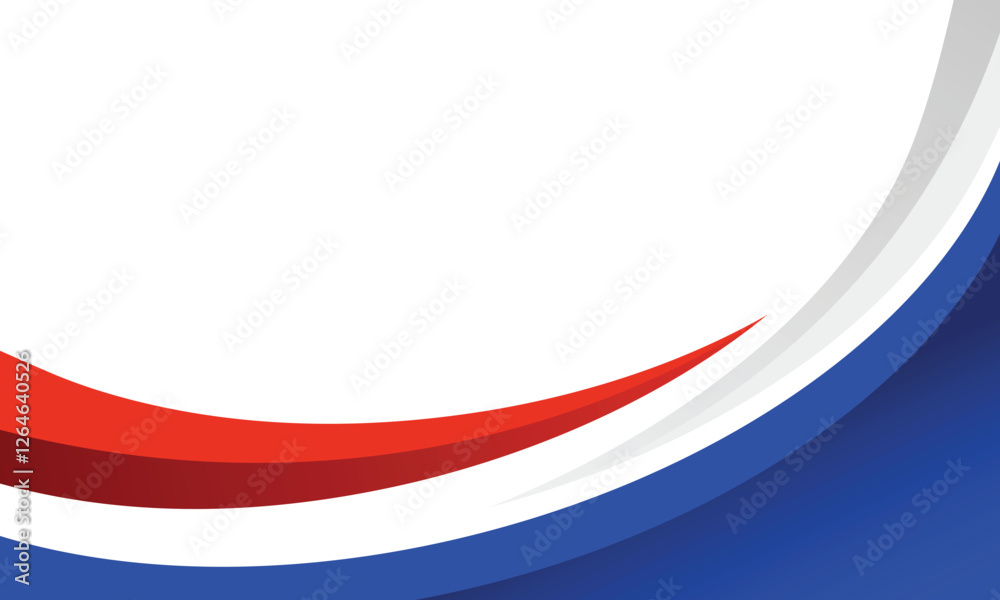 Obraz premium Modern business background of red and blue curved lines
