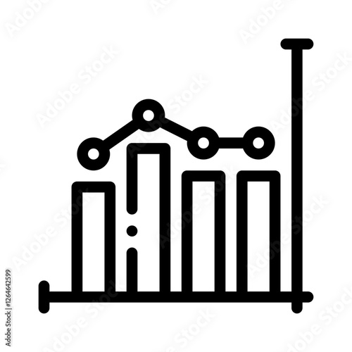 financial report line icon