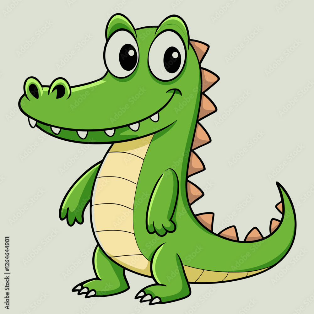 Fototapeta premium cartoon crocodile cartoon