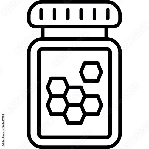 Honey Jar Bottle Icon