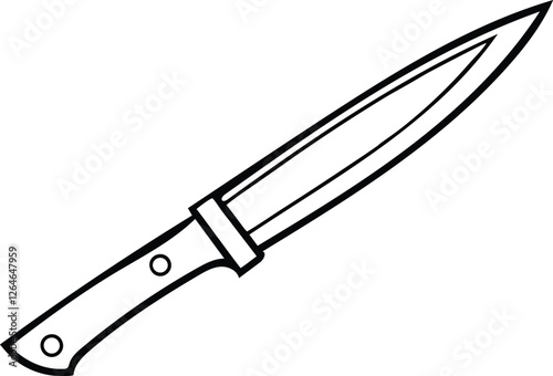 Silhouette vector of knife