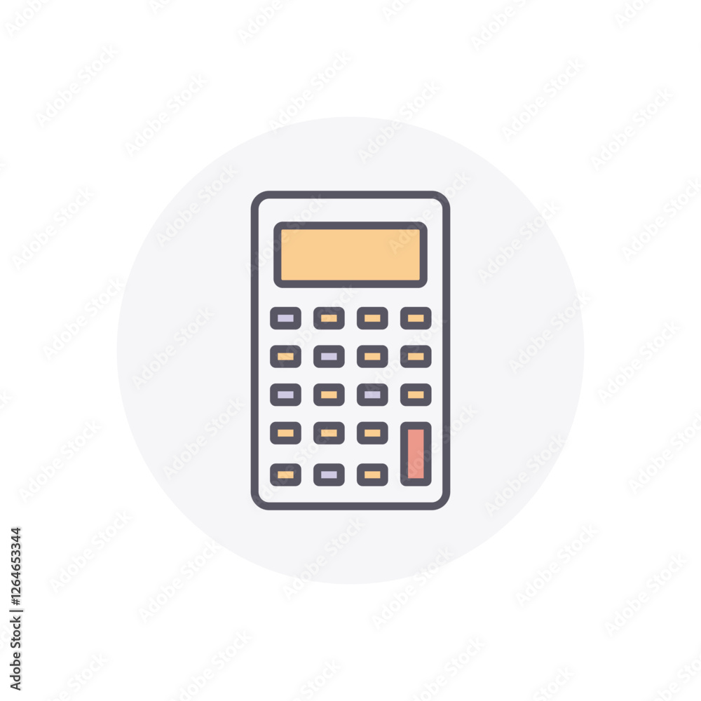 Calculator vector icon stock ilustration Calculator vector icon stock ilustration