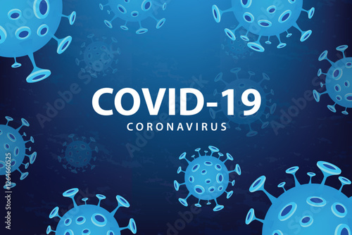 Covid 19 Coronavirus vector illustration.