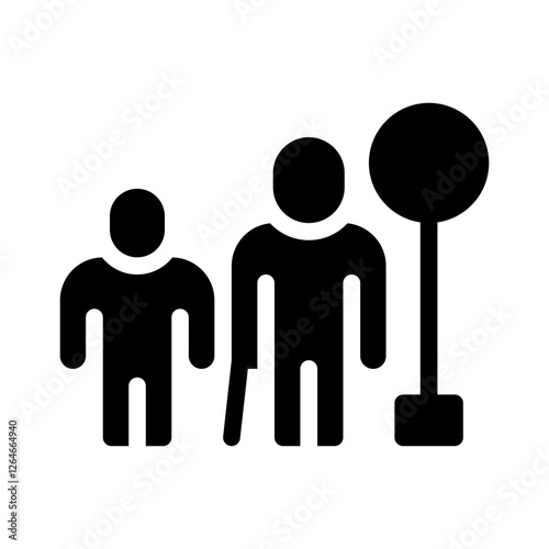 grandparents glyph icon