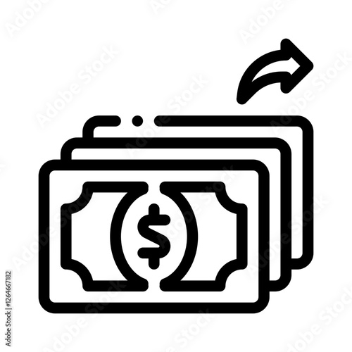 expense tracker line icon