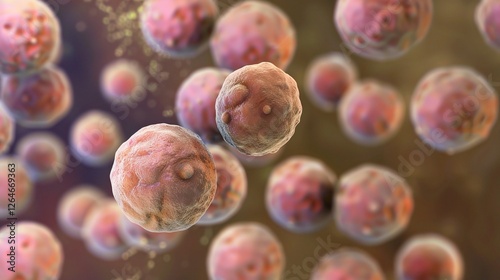 Gram positive bacteria, a significant group of bacteria that play various roles in different environments photo