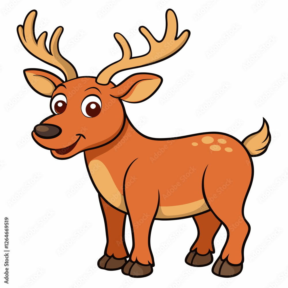 Fototapeta premium vector illustration of a deer