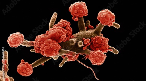 Gram positive bacteria, a significant group of bacteria that play various roles in different environments photo