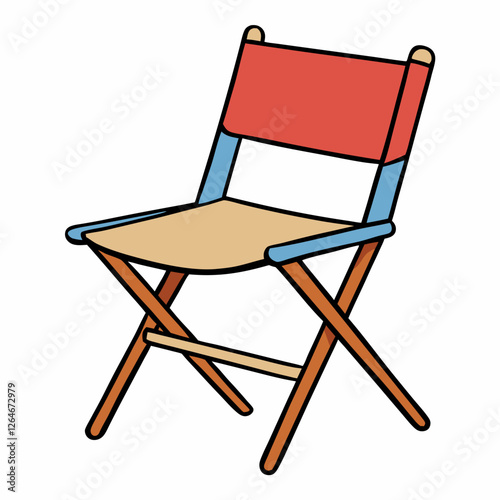 folding chair isolated on white