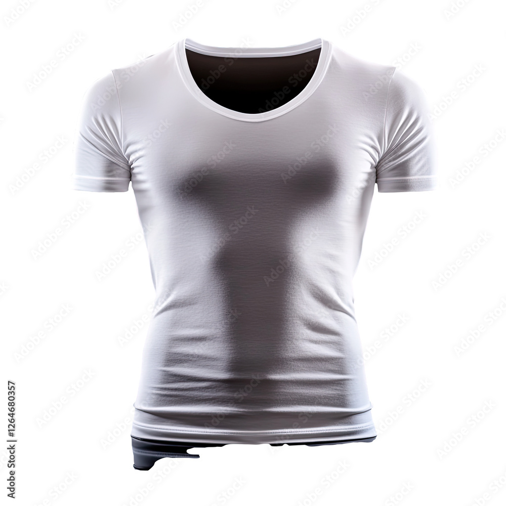White T-shirt, studio shot, black background, mockup (1) White T-shirt, studio shot, black background, mockup (1)