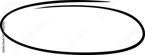 Hand-Drawn Ellipse Circle Sketches Illustration