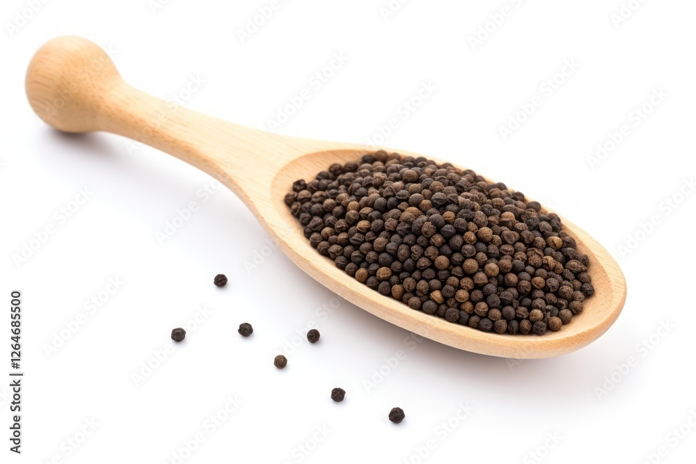 Black mustard seeds spoon food white background. Black mustard seeds spoon food white background.