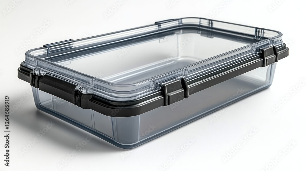 Transparent Storage Container with Black Latches Transparent Storage Container with Black Latches