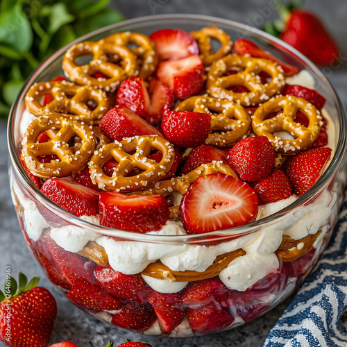 Classic strawberry pretzel ...