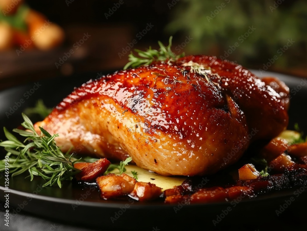 Fototapeta premium Roasted duck - ai