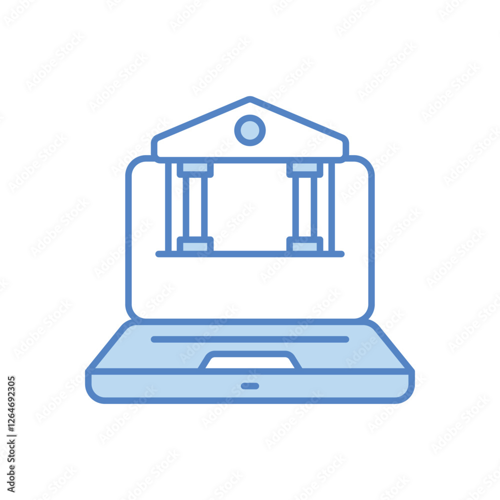 Fototapeta premium Online Banking vector icon
