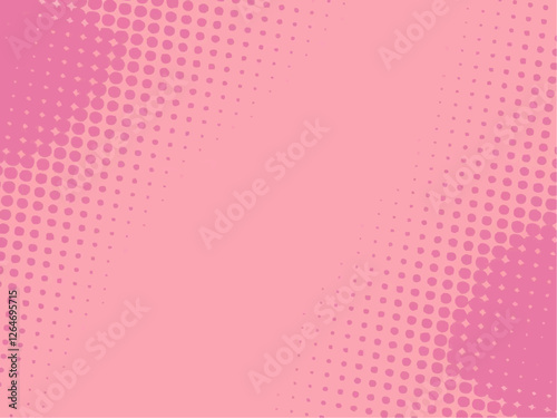 Soft pink background with a gradient of dots, creating a subtle halftone effect. Ideal for playful or feminine design themes