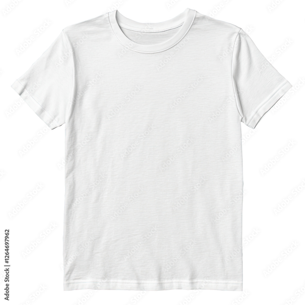 White kids t-shirt mockup, plain design, studio shot, apparel template White kids t-shirt mockup, plain design, studio shot, apparel template