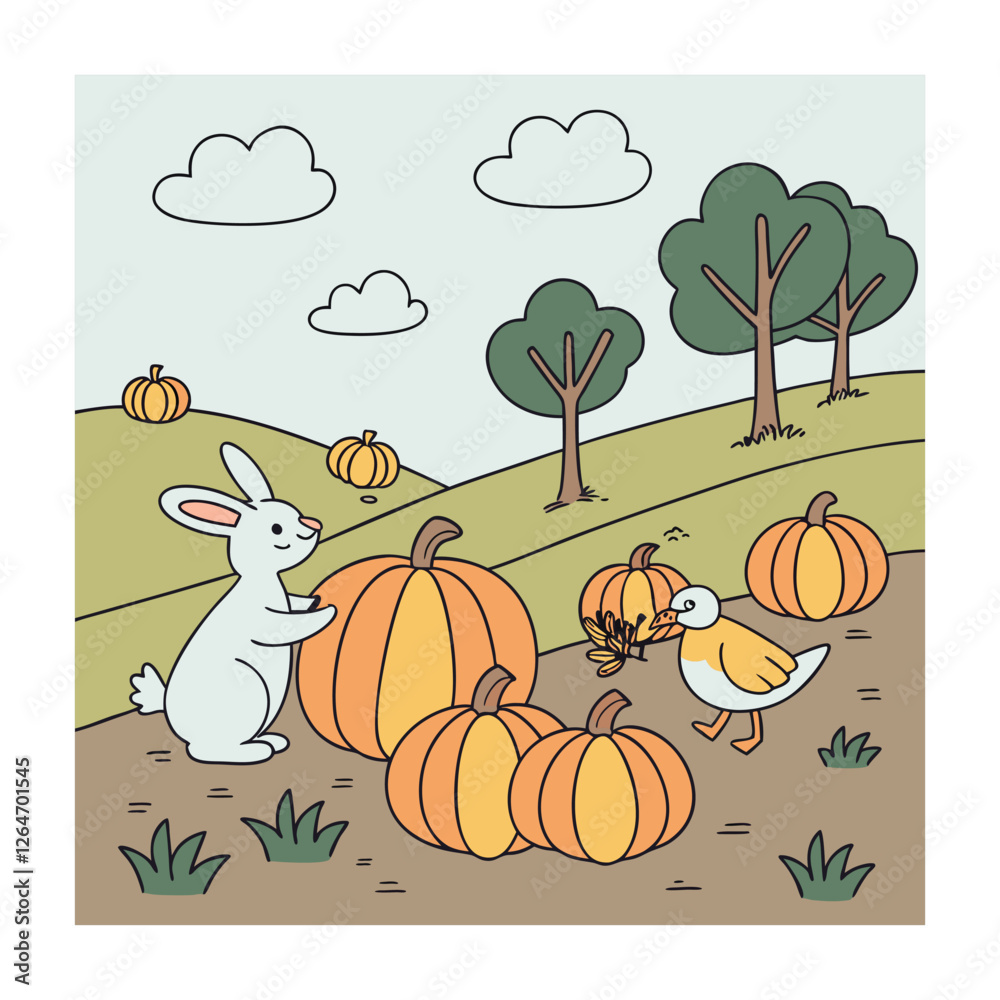 Obraz premium Animal rescue themed vector illustrations.