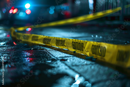 A crime scene reconstruction showing the sequence of events leading up to a violent incident, generative AI