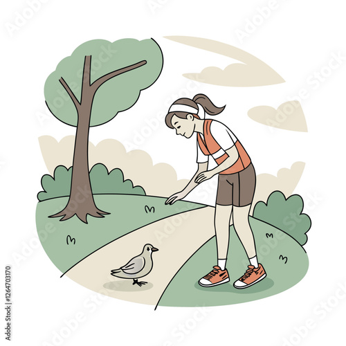 Animal rescue themed vector illustrations.