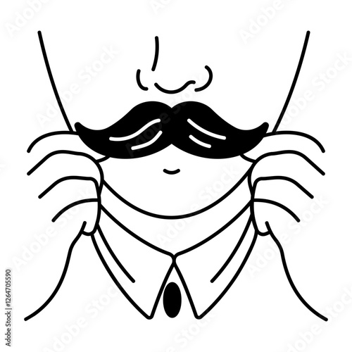 A hand drawn icon of gift basket 
