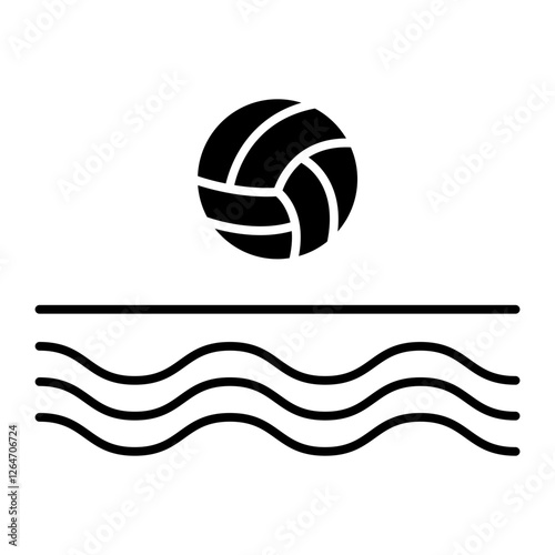 Water Polo black icon