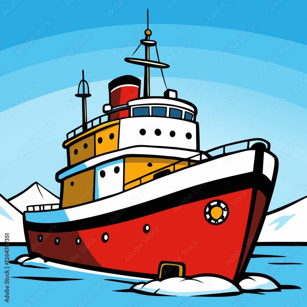 Obraz premium ship in the sea