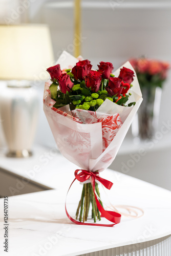 Bukiet czerwonych róż