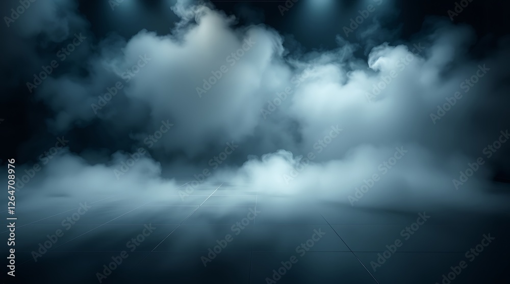Fototapeta premium white smoke on floor Background