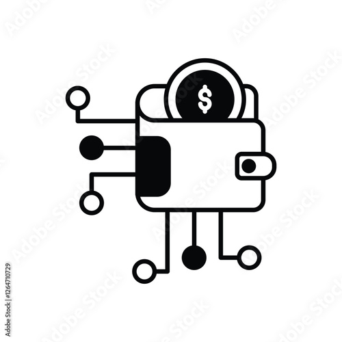 Digital Wallet vector icon