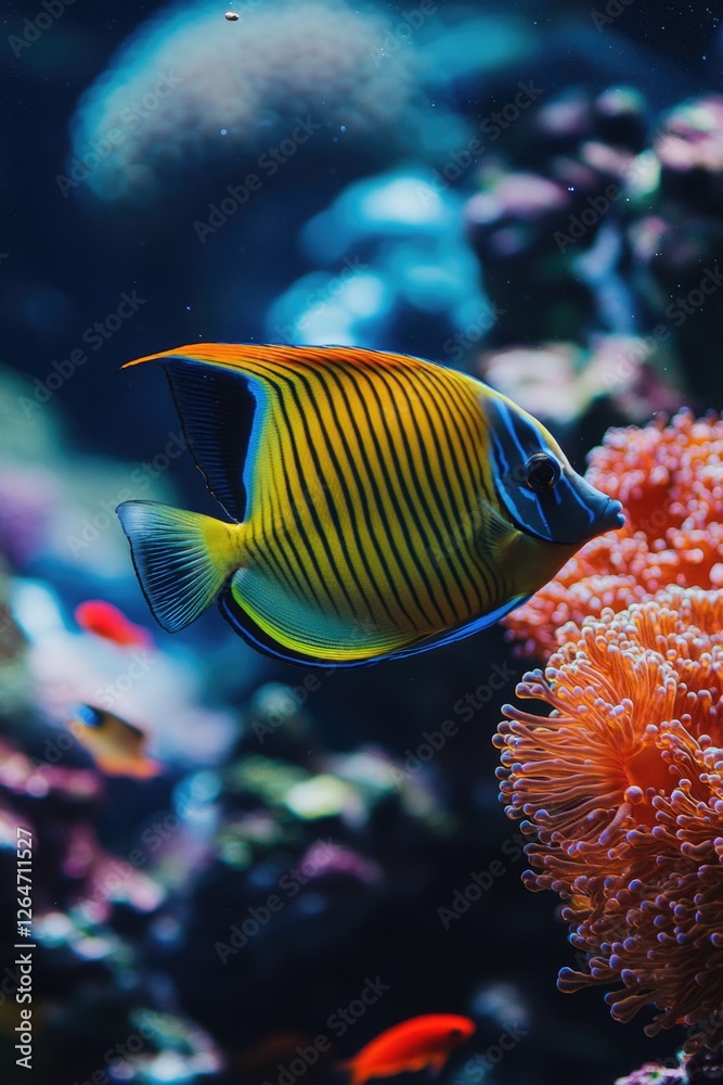 Fototapeta premium Fish swimming in water