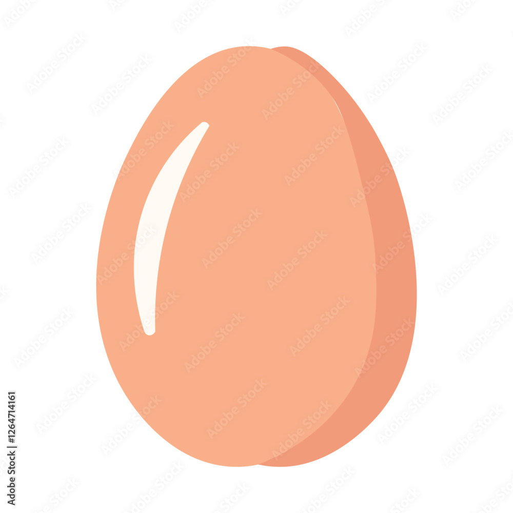 Realistic Isolated Whole Egg Fresh Healthy Meal Vector Illustration Realistic Isolated Whole Egg Fresh Healthy Meal Vector Illustration