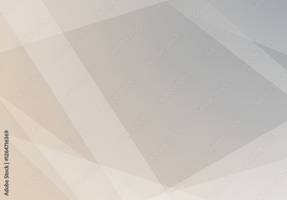 Obraz premium Minimalist modern minimal geometric background with subtle polygonal shapes in neutral colors, modern theme, calming, clean design backdrop