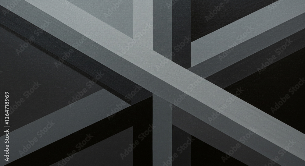 Fototapeta premium black and white abstract background, office, glass, window, 3d, pattern, vector, 