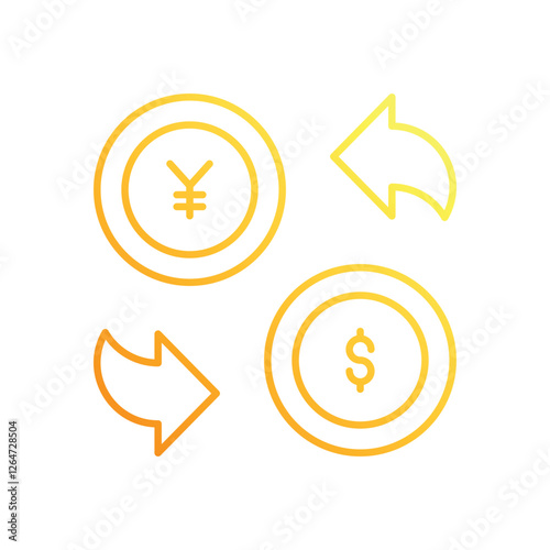 Currency Exchange vector icon