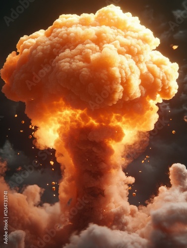 Dynamite TNT. Explosive Nitroglycerin Blast with Powerful Detonation photo