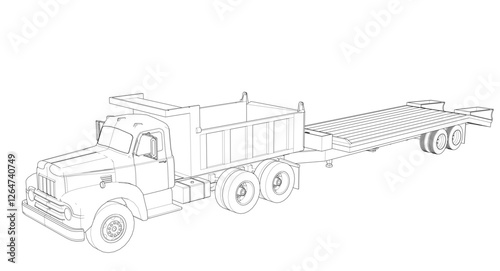  a truck with a platform for transportation