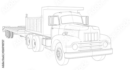  a truck with a platform for transportation
