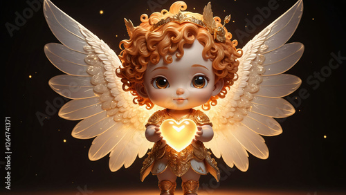 Fantasy character, cute magical angel