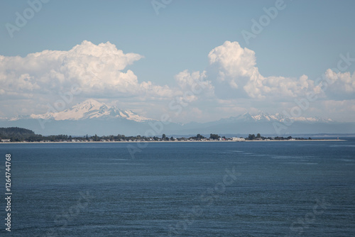 Mount Baker seen from Tsawwassen, British Columbia, Canada