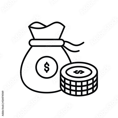 Money Bag vector icon