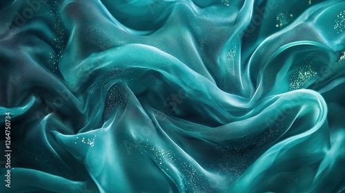 Emerald Teal Aqua Silk Fabric Background Ultra HD 0 Standard V2 6x.
