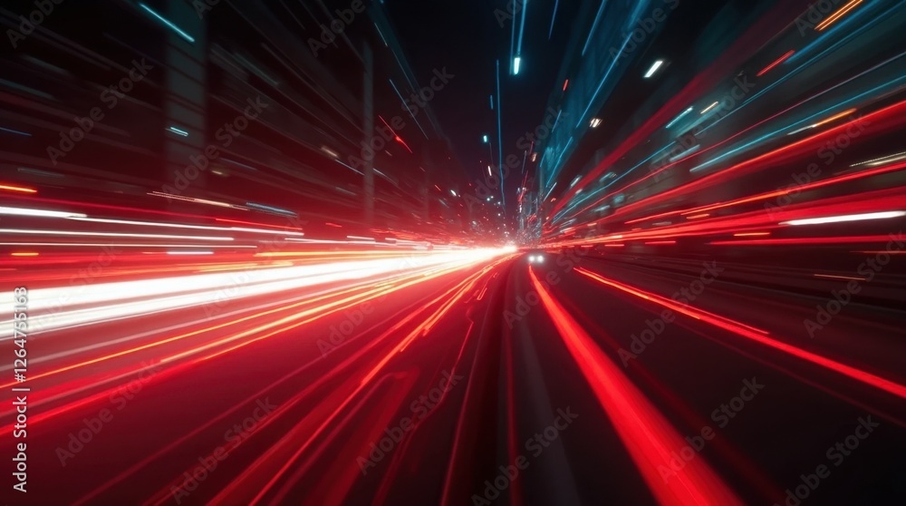 Neon High-Speed Car Race Trail Effect Neon High-Speed Car Race Trail Effect