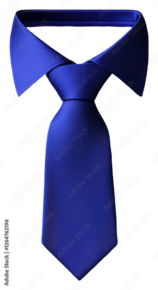 Royal Blue Necktie Isolated on Transparent Background for Formal Occasions Royal Blue Necktie Isolated on Transparent Background for Formal Occasions