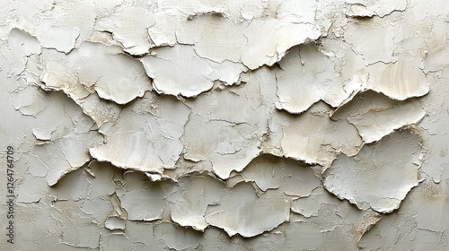 Textured wall with peeling paint showcasing layers and colors, evoking a sense of age and decay