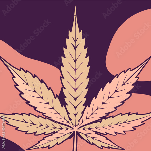 Cannabis leaf, hemp plant, growing medical cannabis in special conditions for medical needs, hemp plant, cbd