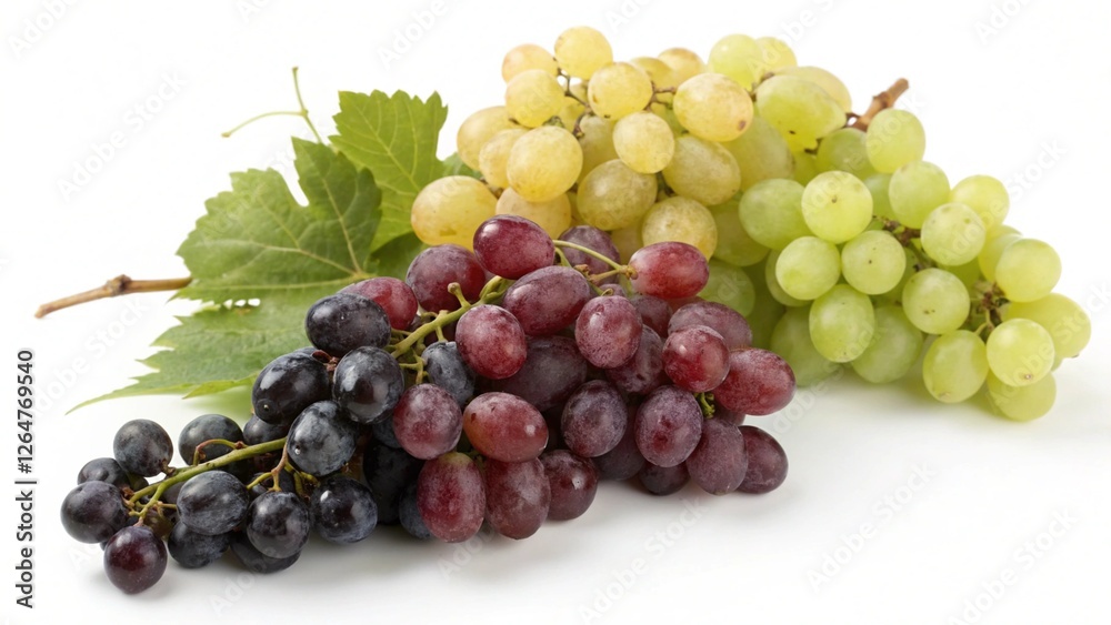 A Symphony of Grapes: A vibrant cluster of grapes, showcasing a medley of red, green, and purple varieties, their plump, juicy orbs promising a burst of flavor. A Symphony of Grapes: A vibrant cluster of grapes, showcasing a medley of red, green, and purple varieties, their plump, juicy orbs promising a burst of flavor.