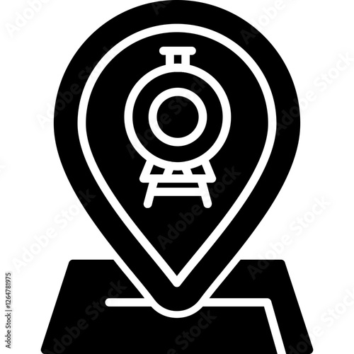 Train Station Pin Icon